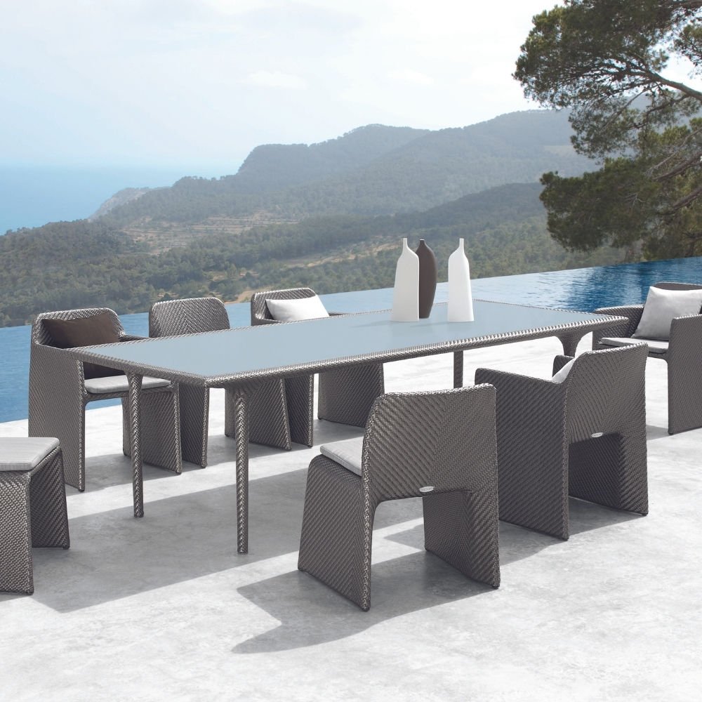 Dedon Stream Yemek Masası Titanium 260x100 cm