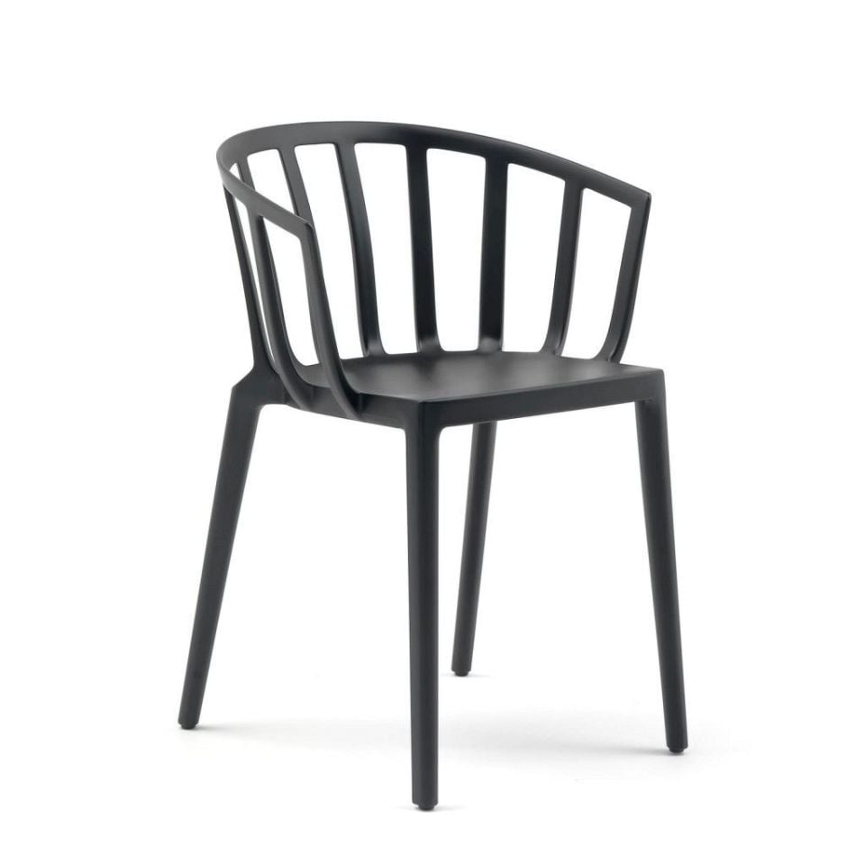 2'li Kartell Venice Sandalye Mat Siyah