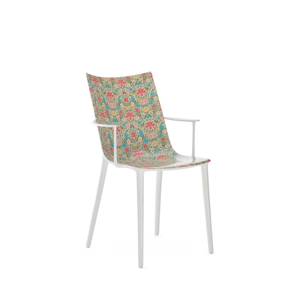 Kartell H.H.H Çiçekli Beyaz Kollu Sandalye