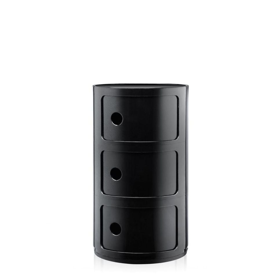 Componibili 3 Çekmeceli Modül Siyah