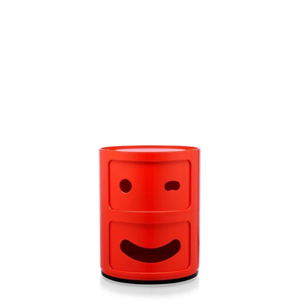 Componibili Smile Göz Kırpan 2 Çekmeceli Kırmızı