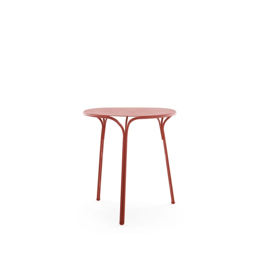 Kartell Hiray Kiremit Kırmızısı Yuvarlak Masa