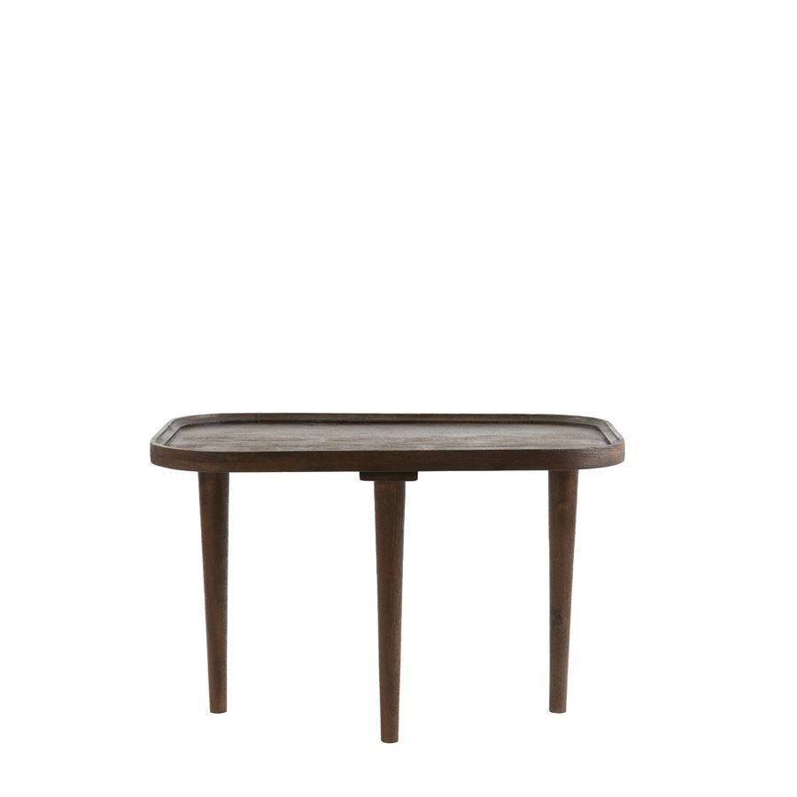 Yan Sehpa Mazabe Ahşap Rustik Mat 65x45x38 cm
