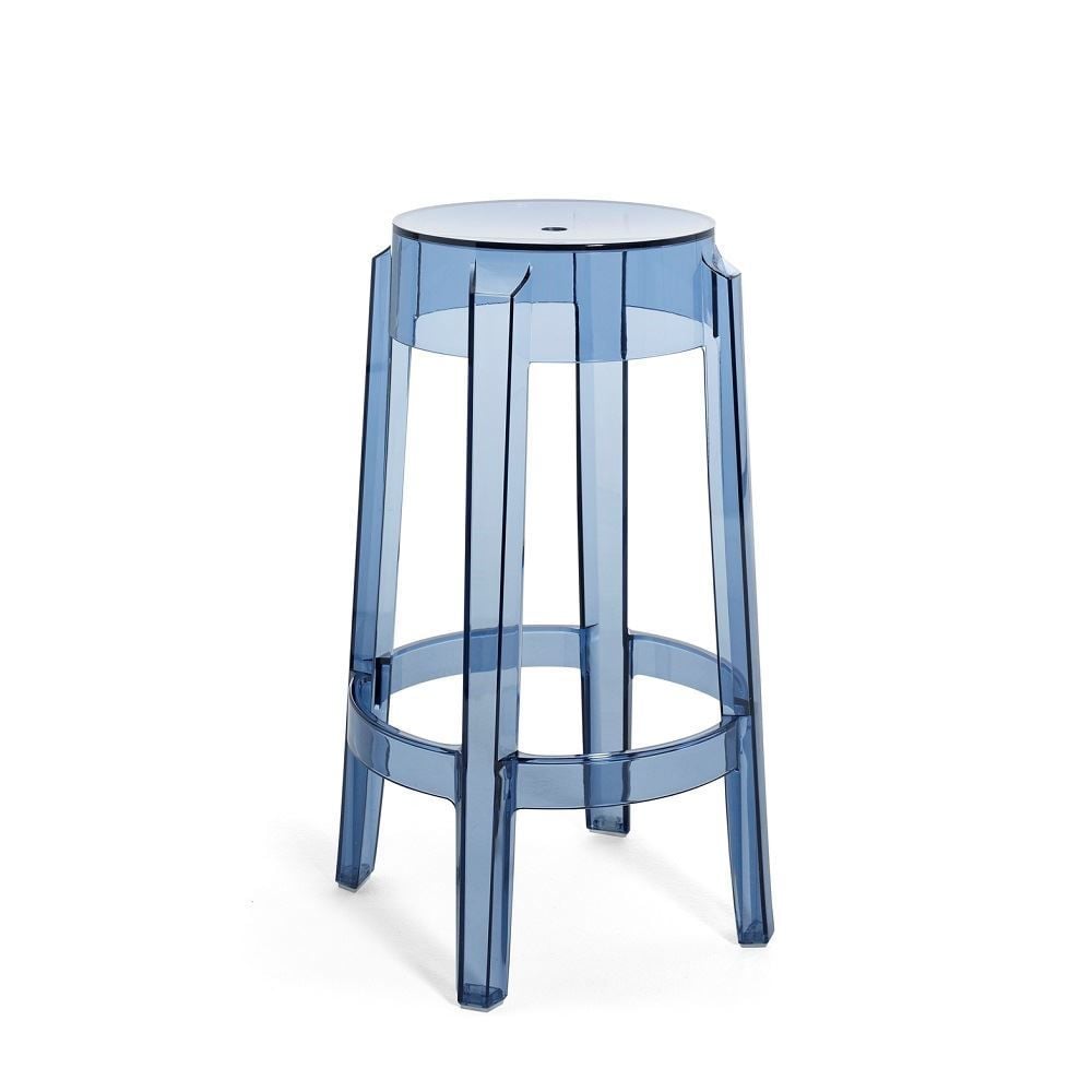 Charles Ghost Tabure Toz Mavi H:65 cm
