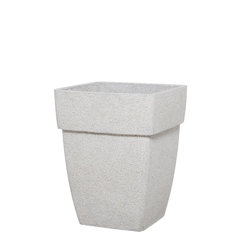 Polystone Saksı/Çiçeklik Beyaz 37x47 cm