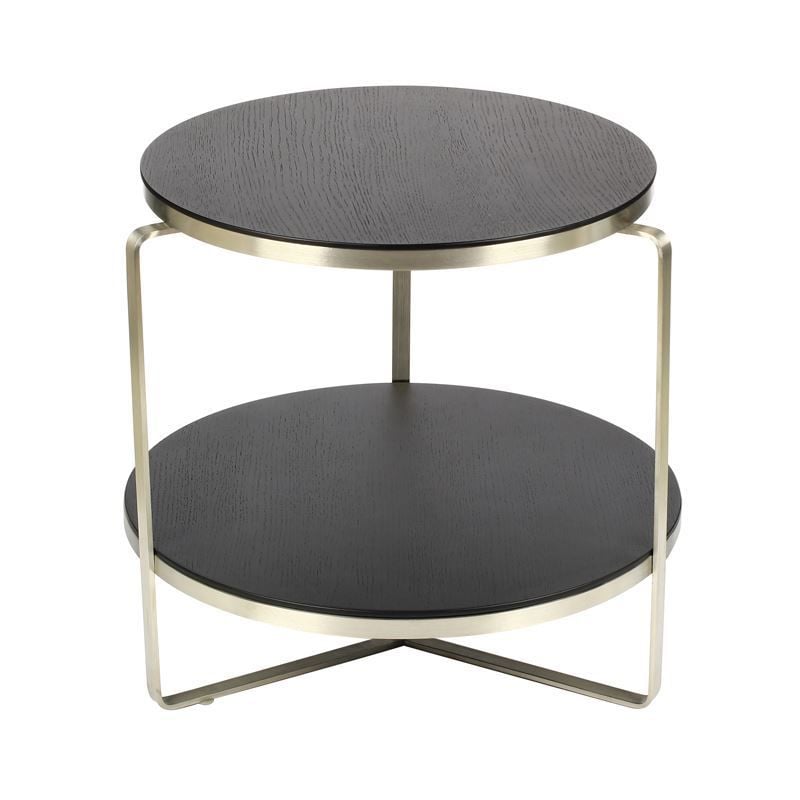 Flex Yan Sehpa 2 Raflı Ahşap