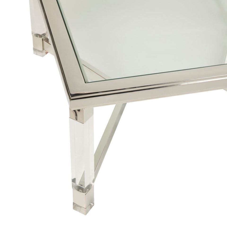 Sehpa Camlı Parlak 100x47 cm