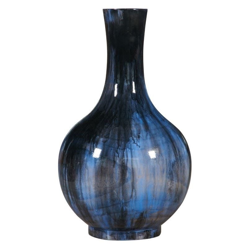 Ahşap Kapaklı Vazo 42cm