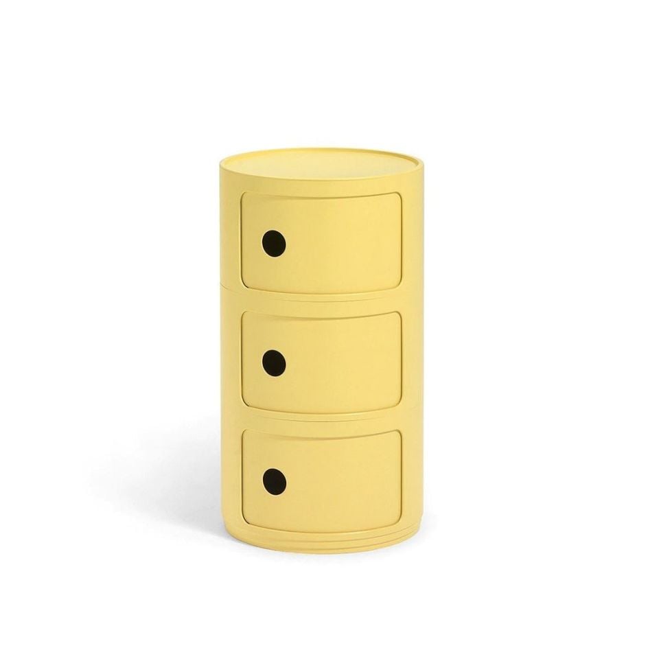 Kartell Componibili Bio 3 Çekmeceli Modül Sarı