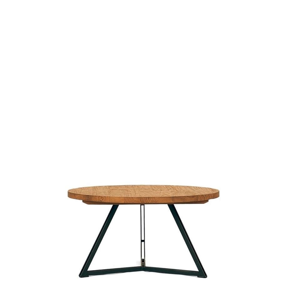 Cabrini Sehpa Ahşap Rustik 65x65