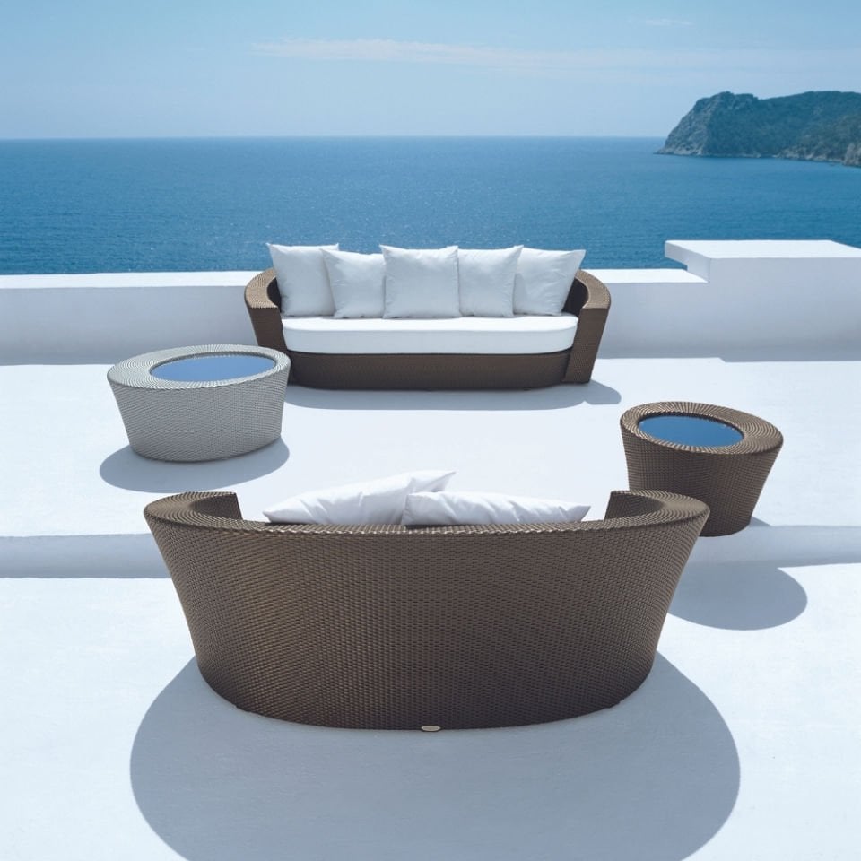 Dedon Hemisphere 3'lü Bronz Kanepe