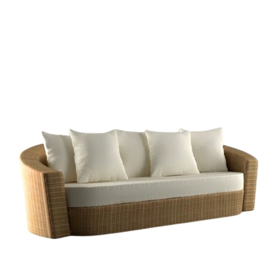 Dedon Hemisphere 3'lü Naturel Kanepe