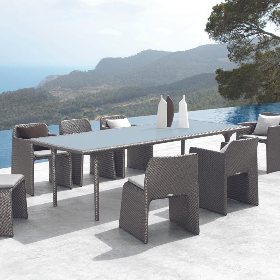Dedon Stream Yemek Masası Titanium 260x100 cm