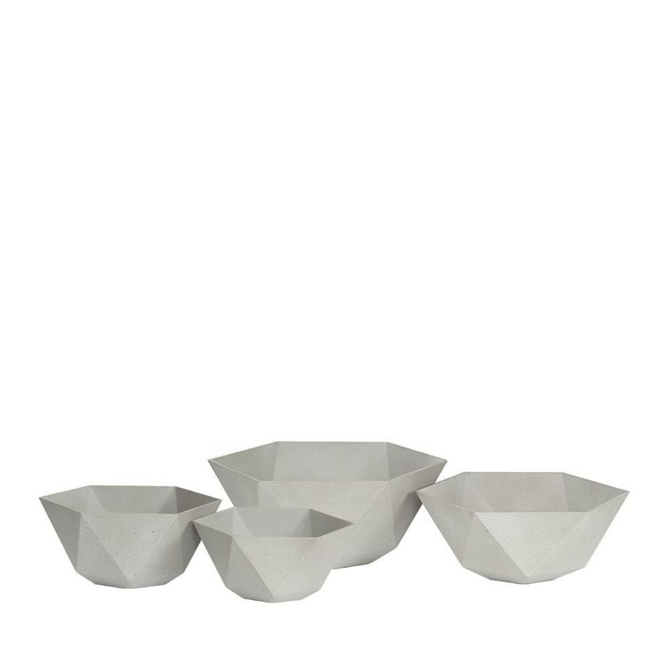 Sandstone Altıgen Saksı Naturel  29x14 cm