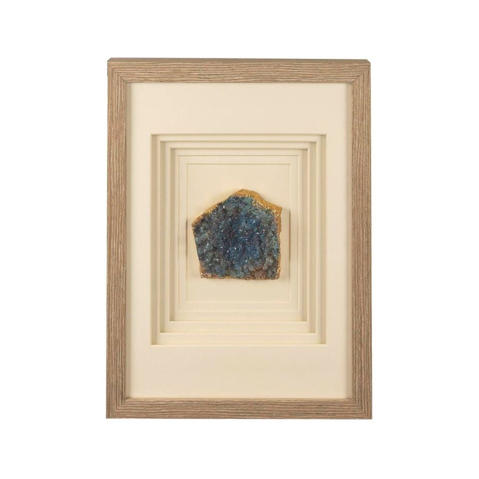 Mavi Doğal Taşlı Tablo 30x40 cm
