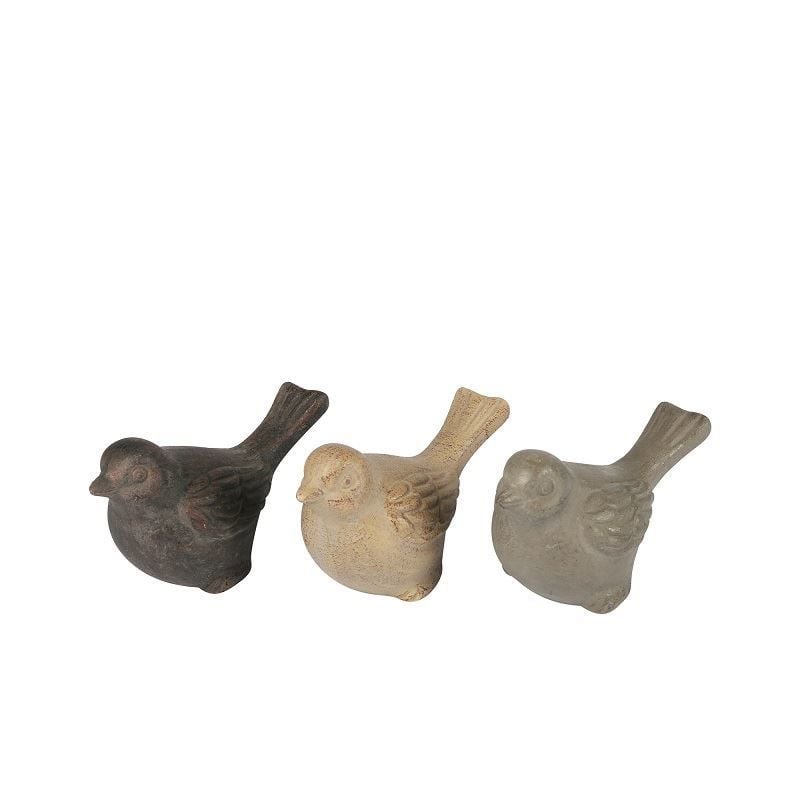 Dekoratif Kuş Obje 14x7 cm Kahve