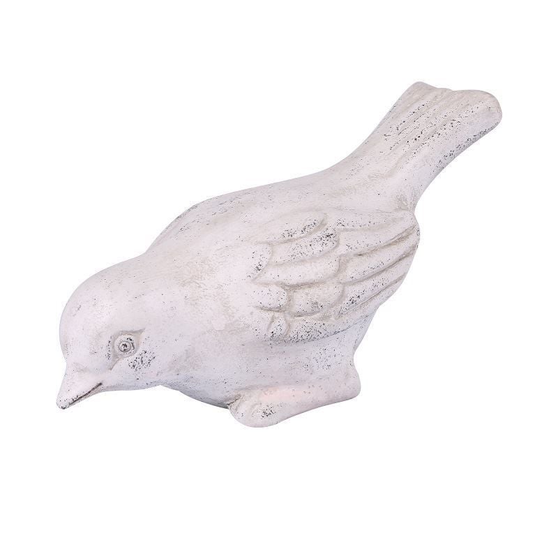 Dekoratif Kuş Obje 14x6 cm Beyaz