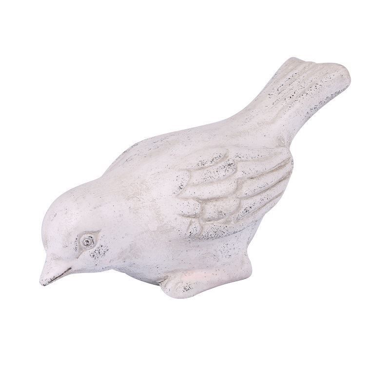 Dekoratif Kuş Obje 14x6 cm Beyaz