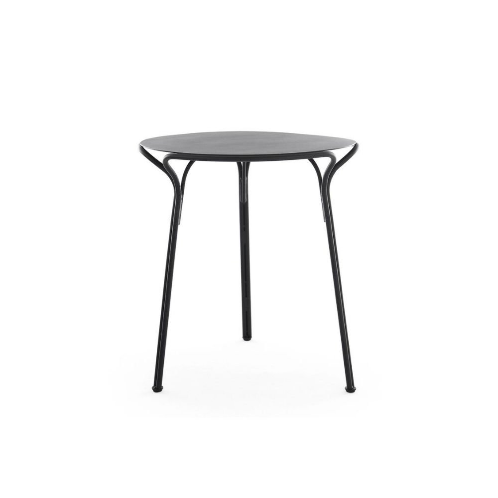 Kartell Hiray Bistro Siyah Yuvarlak Dış Mekan Masa