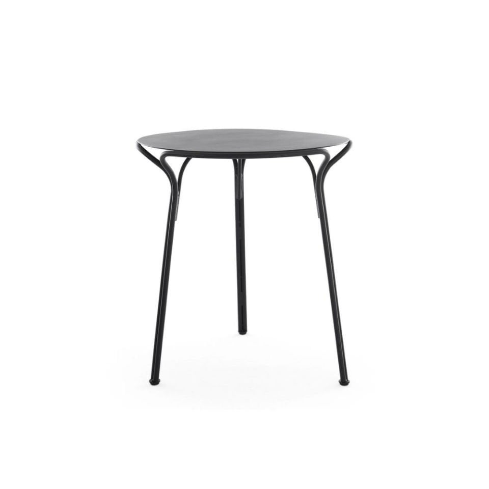 Kartell Hiray Bistro Siyah Yuvarlak Dış Mekan Masa