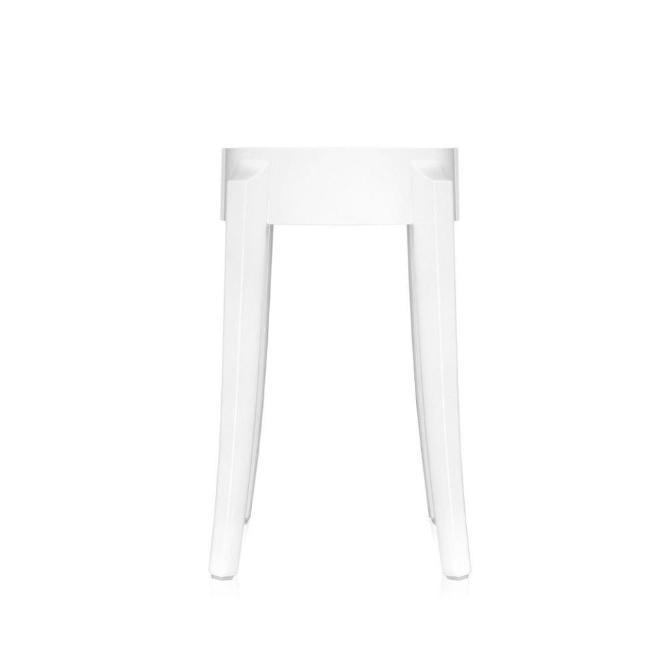 Charles Ghost Tabure Beyaz H:46 cm