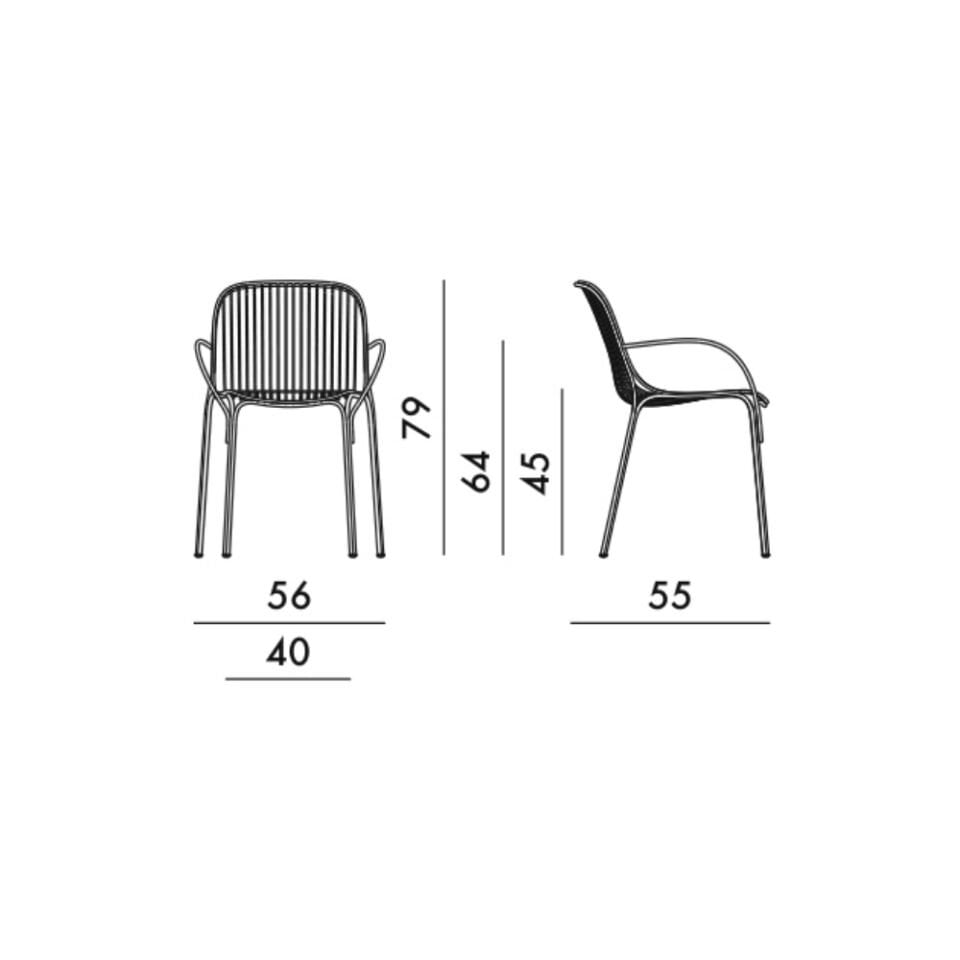 Kartell Hiray Yeşil Kollu Sandalye