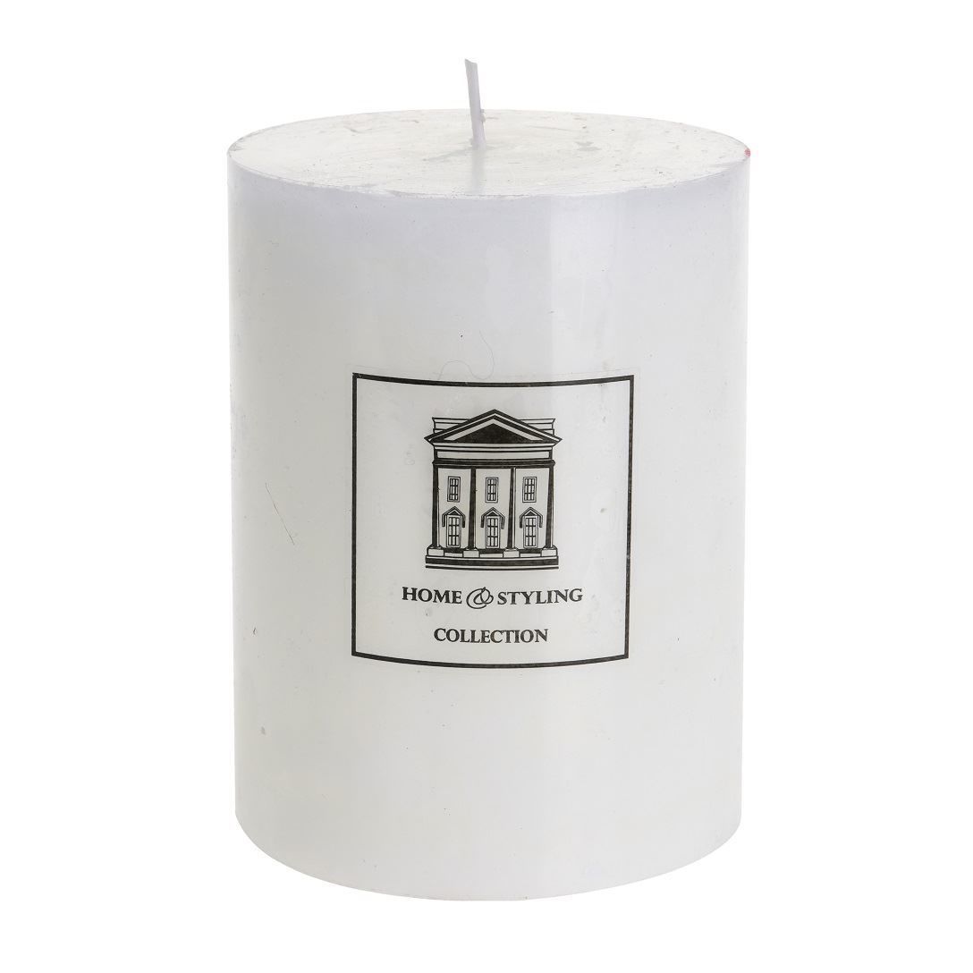 Mermer Görünüm Mum Beyaz 9x12 cm