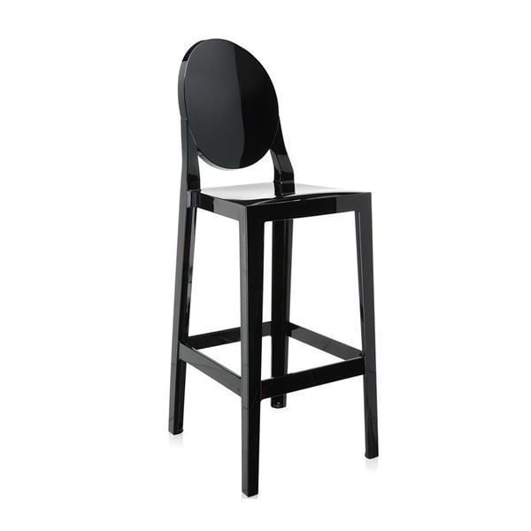 Kartell One More Siyah H:104 cm Bar Sandalyesi