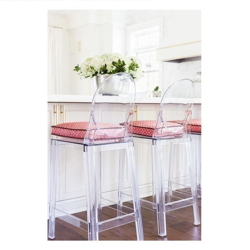 Kartell One More Şeffaf 2’li Bar Sandalyesi 65 cm