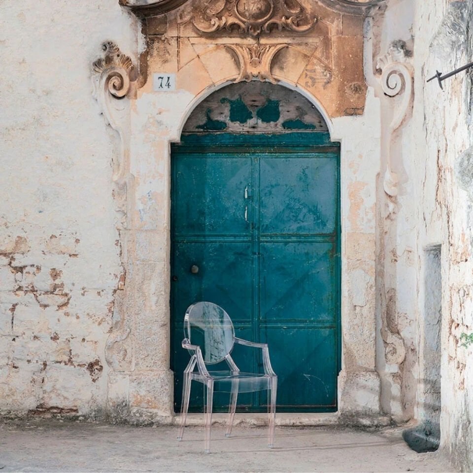 2'li Kartell Louis Ghost Füme Sandalye