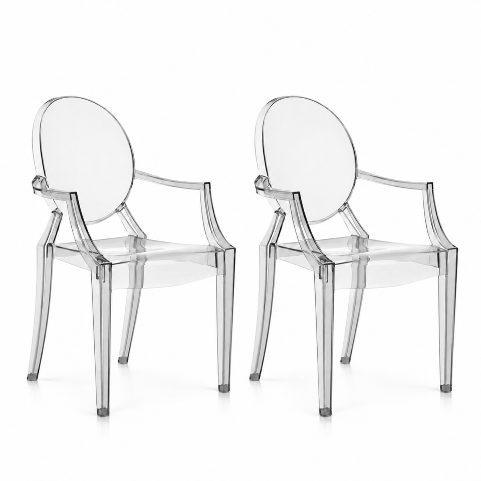 Kartell Louis Ghost Füme Sandalye 2'li Koli