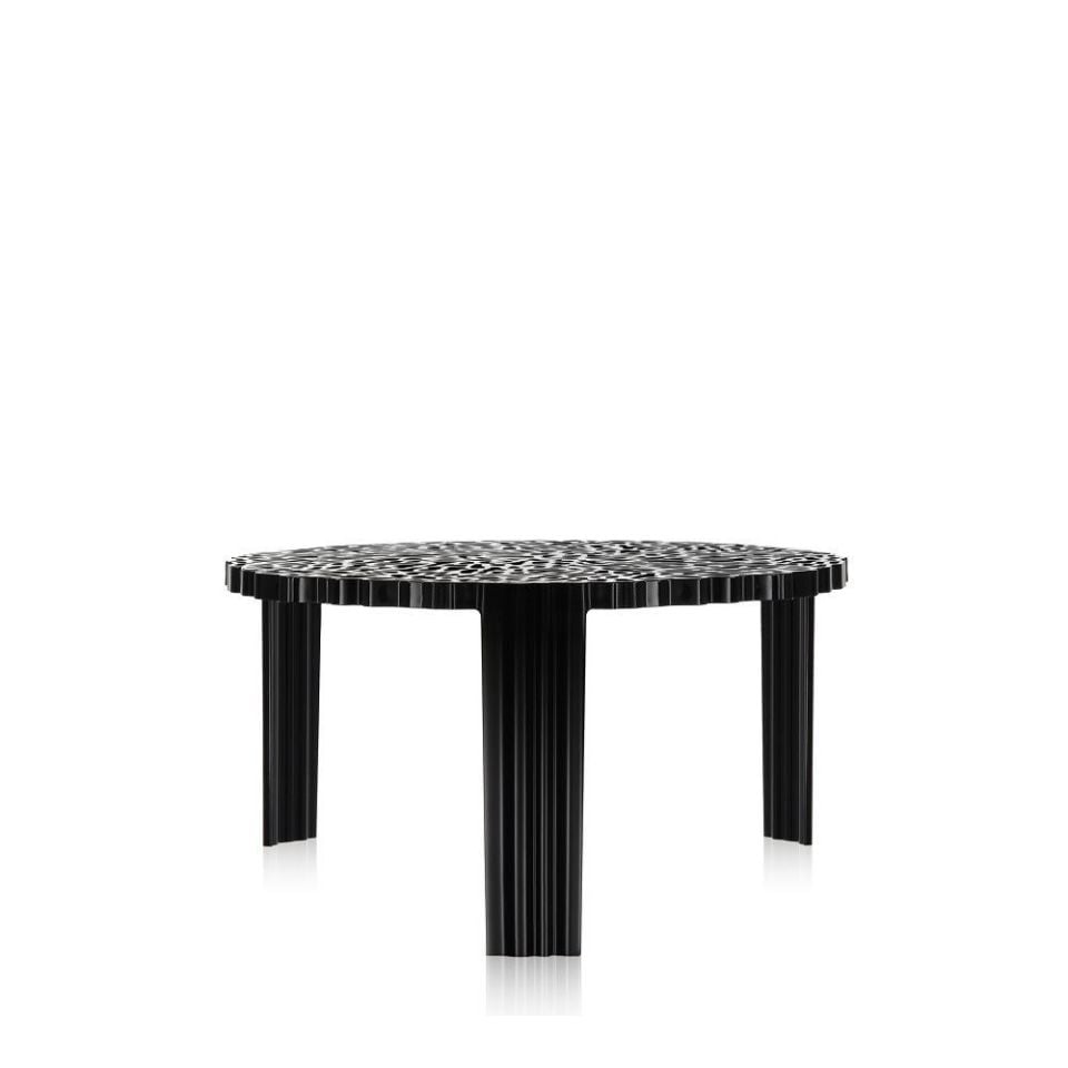 T Sehpa Mat Siyah H:28 cm