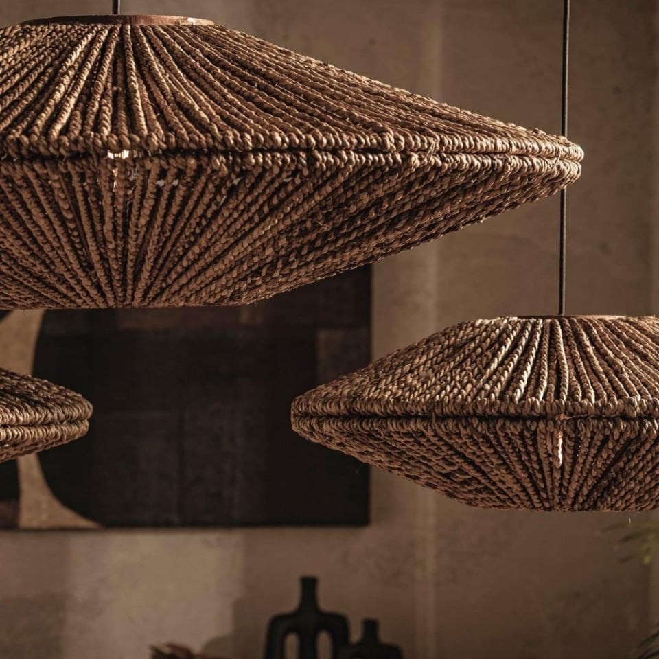 D'Bodhi Cymbal Coconut Sarkıt Natural Abaca 60x60 cm