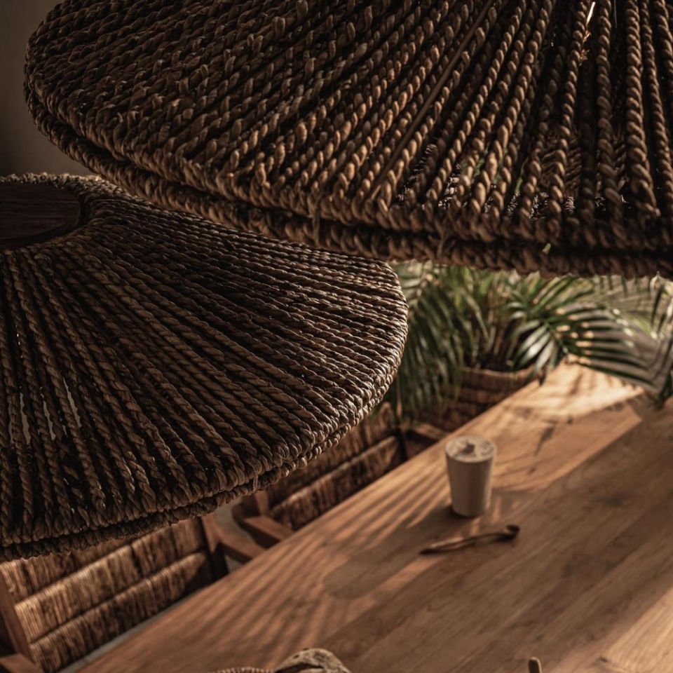 D'Bodhi Cymbal Coconut Sarkıt Natural Abaca 60x60 cm