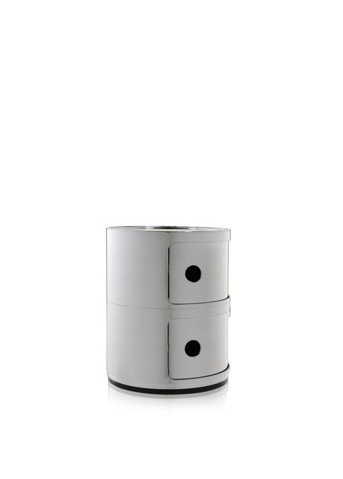 Kartell Componibili 2 Çekmeceli Krom Modül