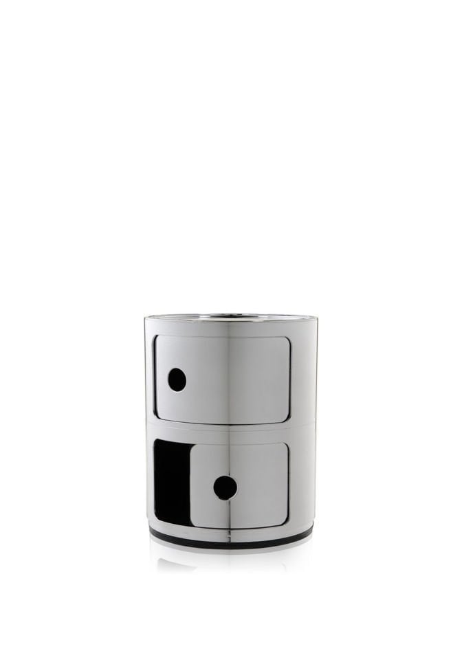 Kartell Componibili 2 Çekmeceli Krom Modül