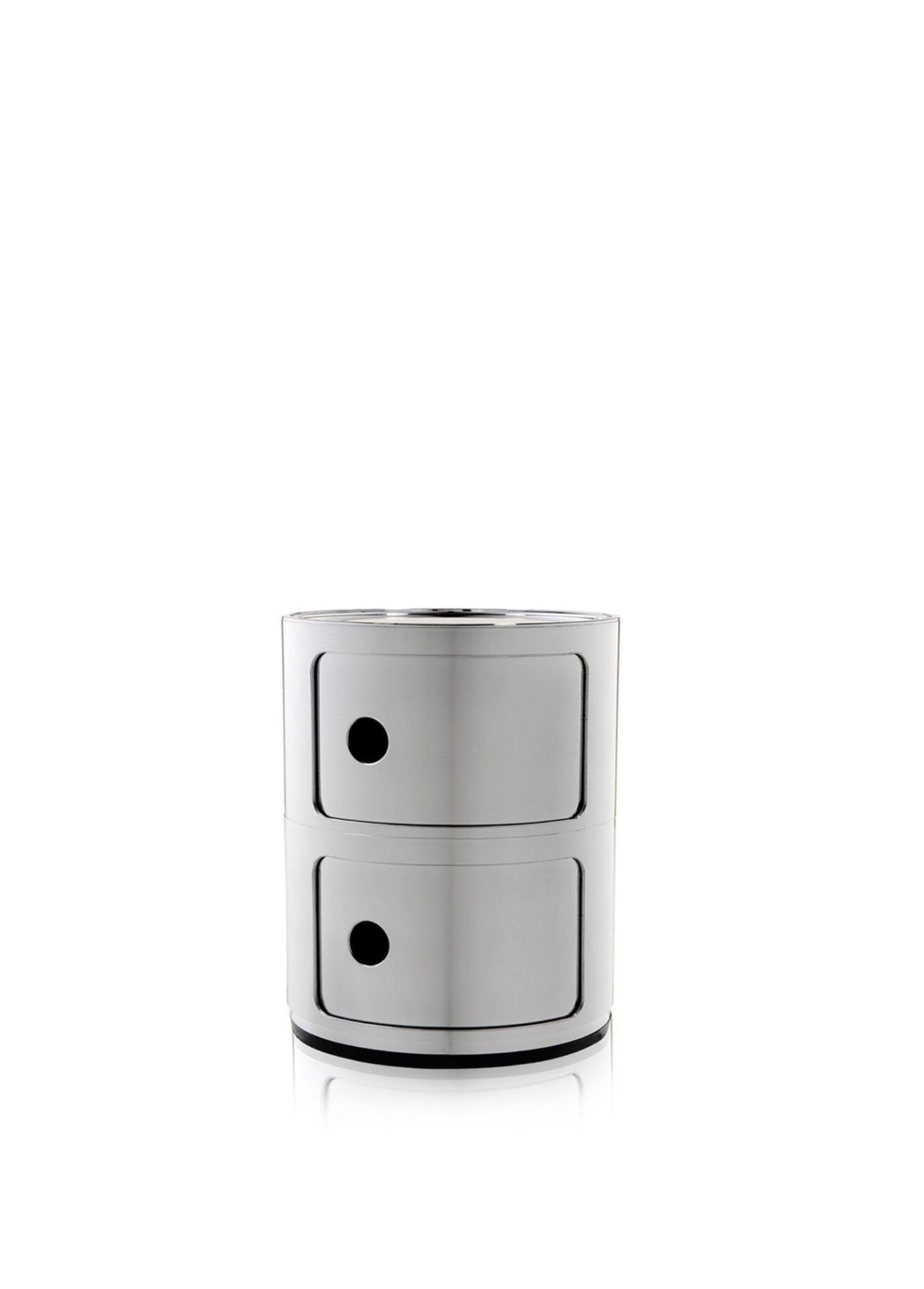 Kartell Componibili 2 Çekmeceli Krom Modül