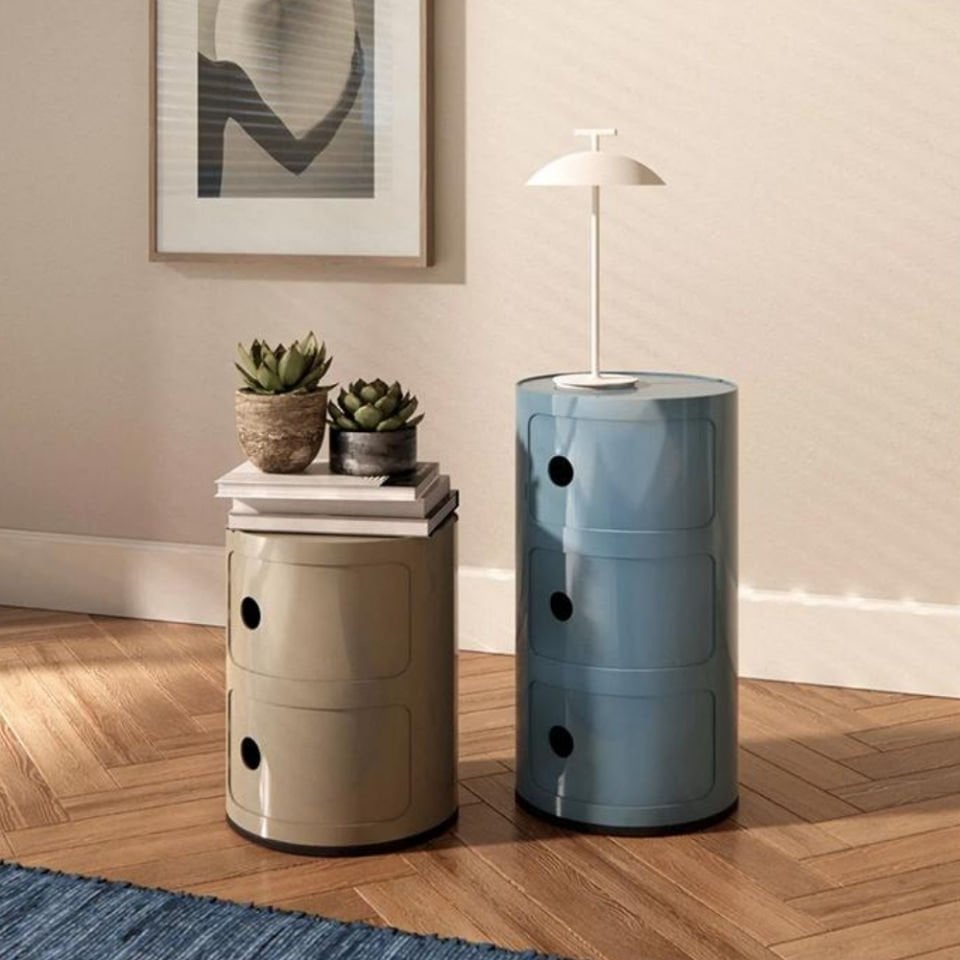 Kartell Componibili 3 Çekmeceli Gök Mavisi Modül