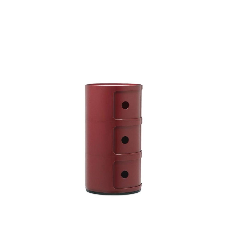 Kartell Componibili 3 Çekmeceli Bordo Modül