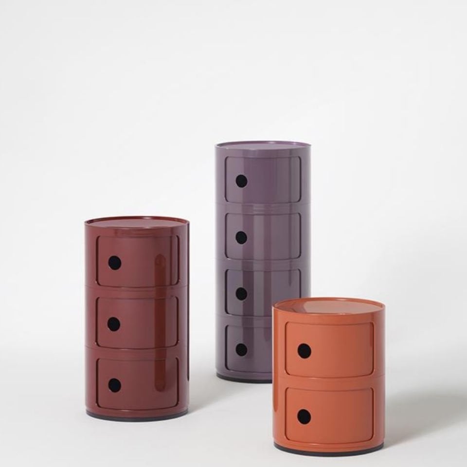 Kartell Componibili 3 Çekmeceli Bordo Modül