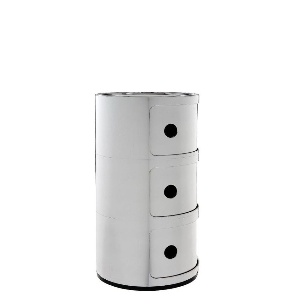 Componibili 3 Çekmeceli Modül Krom