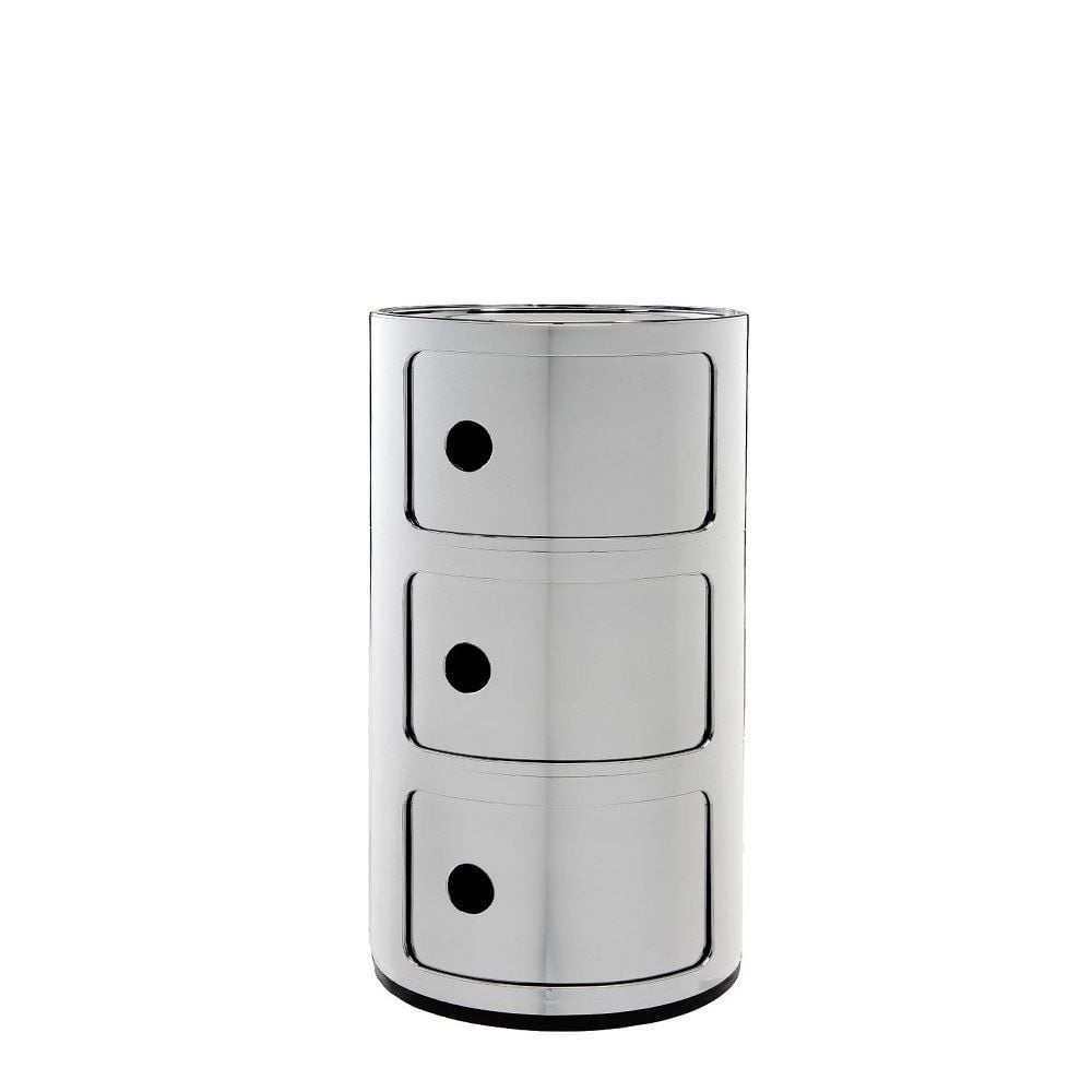 Componibili 3 Çekmeceli Modül Krom