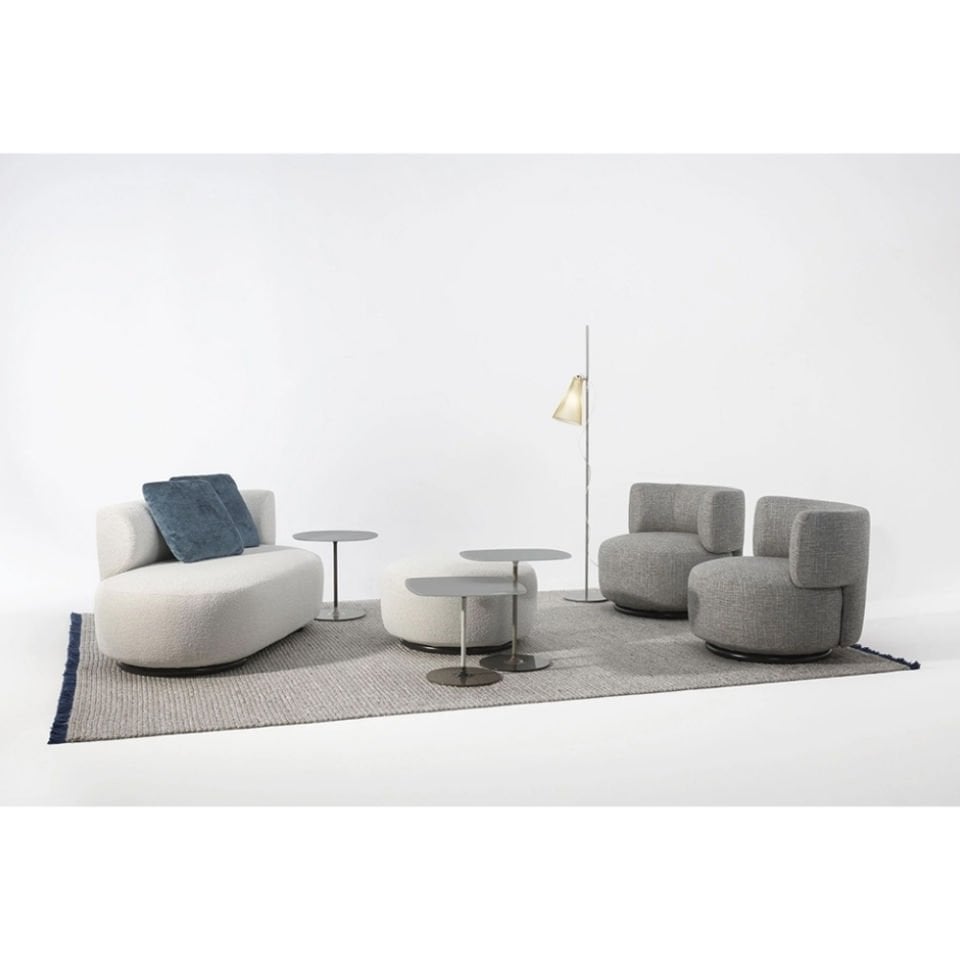 Kartell K-LIM 240x170 cm Gri Mavi Saçaklı Halı
