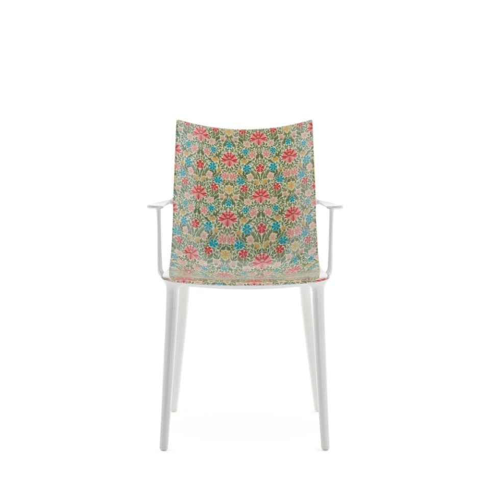 Kartell H.H.H Çiçekli Beyaz Kollu Sandalye