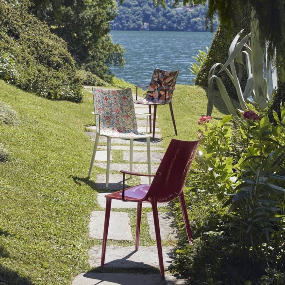 Kartell H.H.H Çiçekli Beyaz Kollu Sandalye