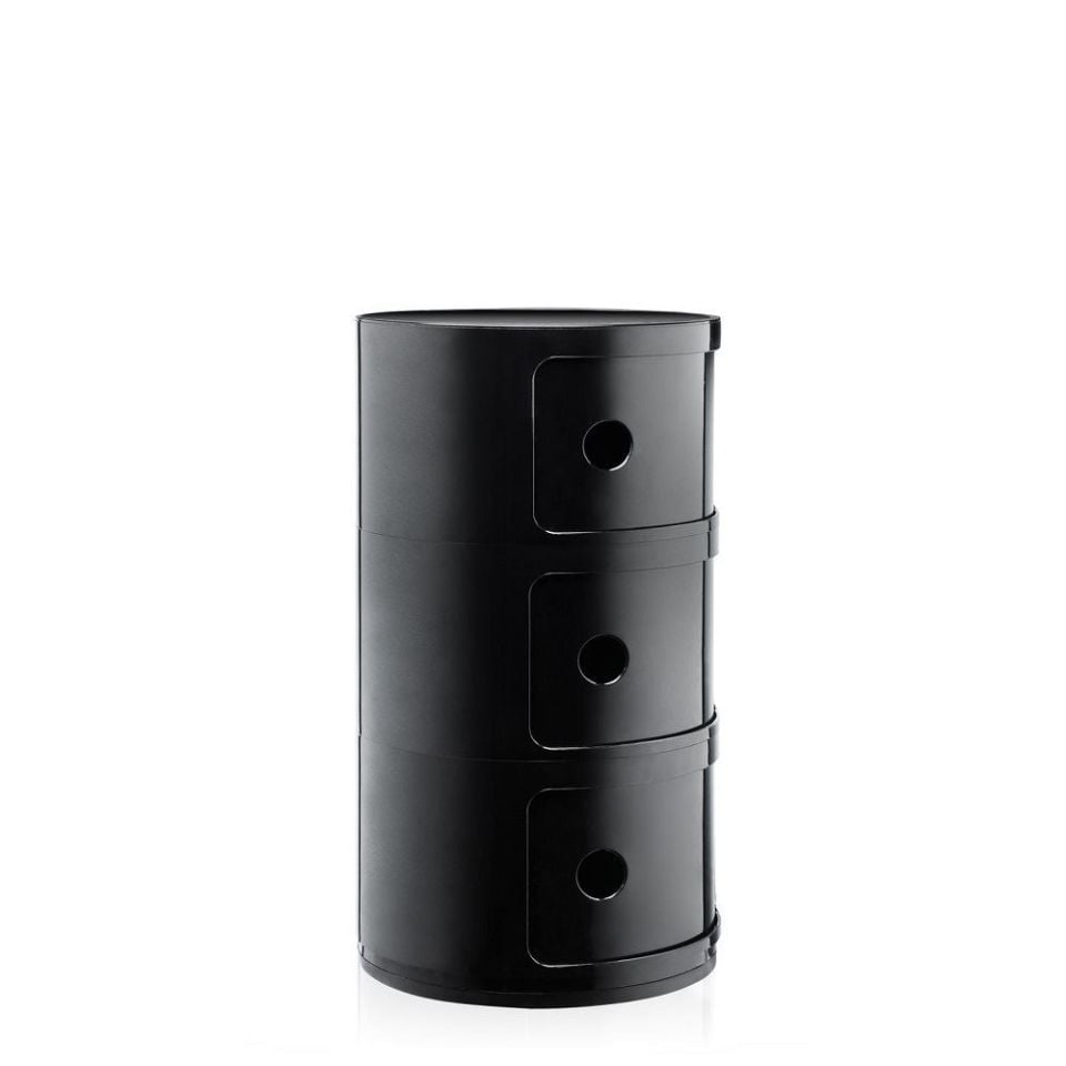 Componibili 3 Çekmeceli Modül Siyah