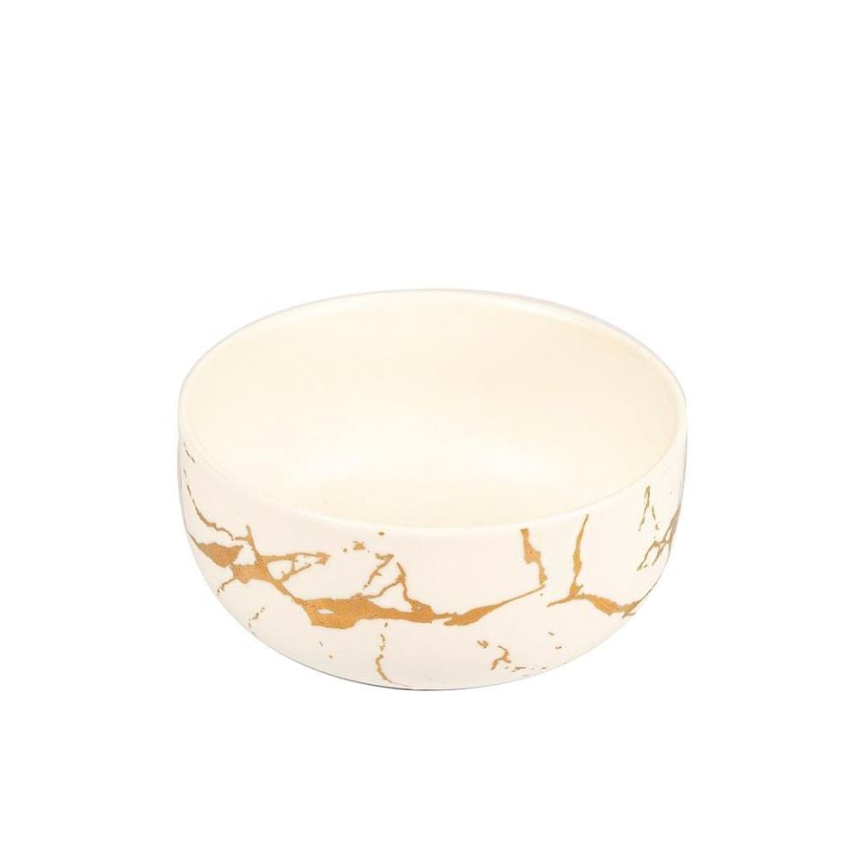 Beyaz Gold Kase 12 cm