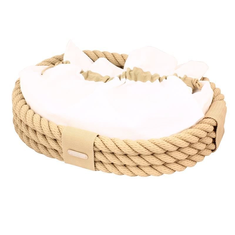 Oval Halatlı Ekmek Sepeti Naturel