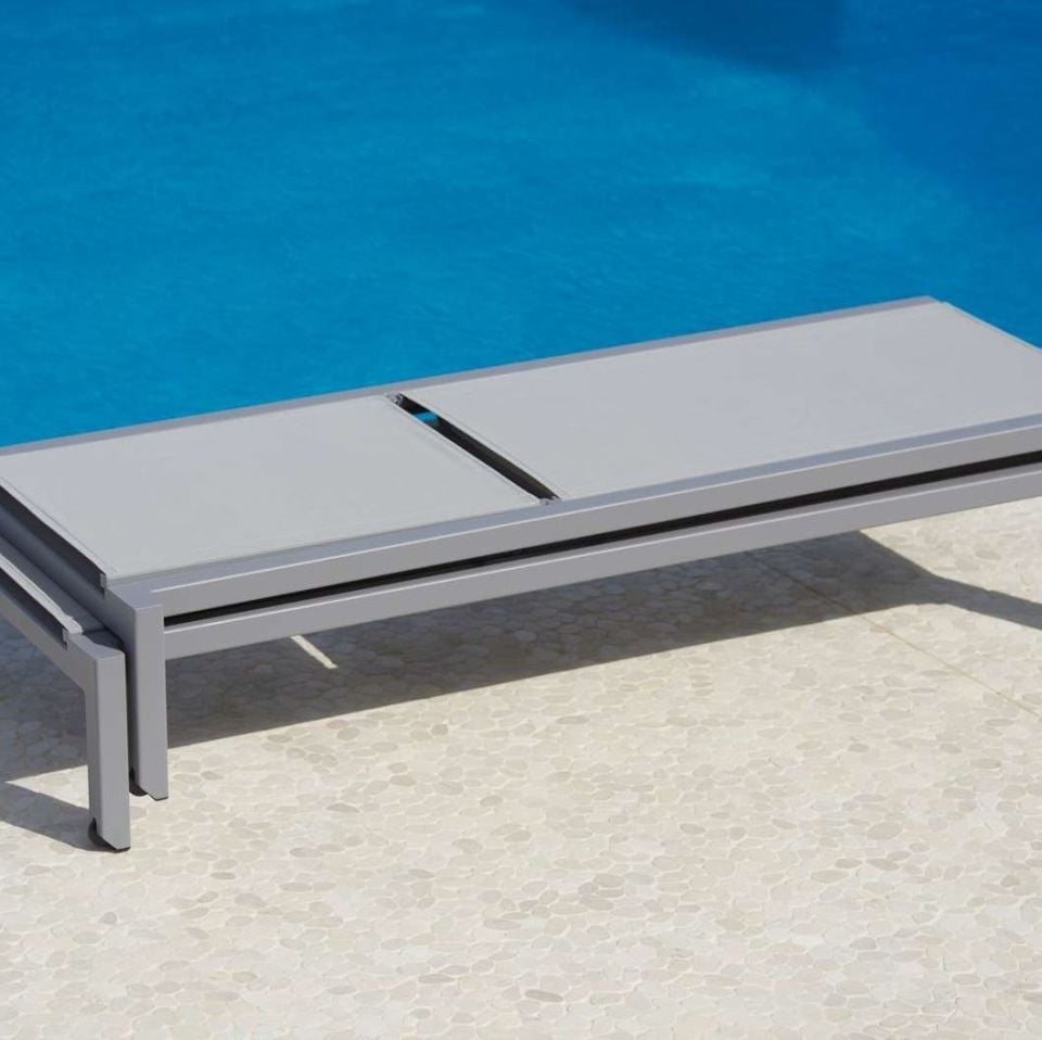 Relax Şezlong Açık Gri
