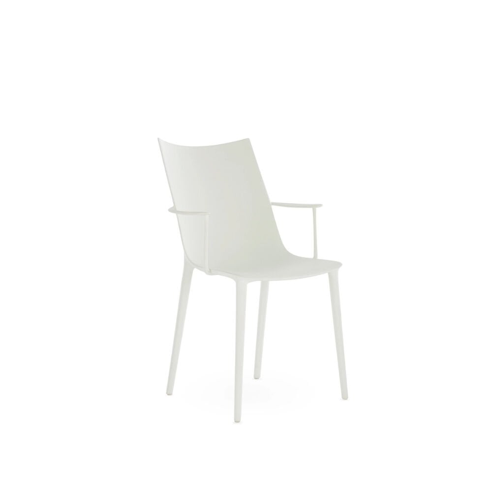 Kartell H.H.H Mat Beyaz Kollu Sandalye